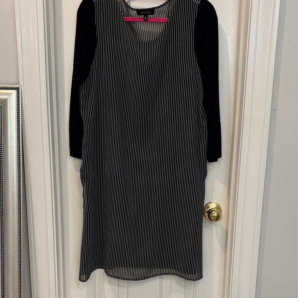 Melissa Paige Monochrome Striped Top